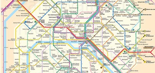 le temp qu'il faut pour aller à pied entre chaque station métro à Paris