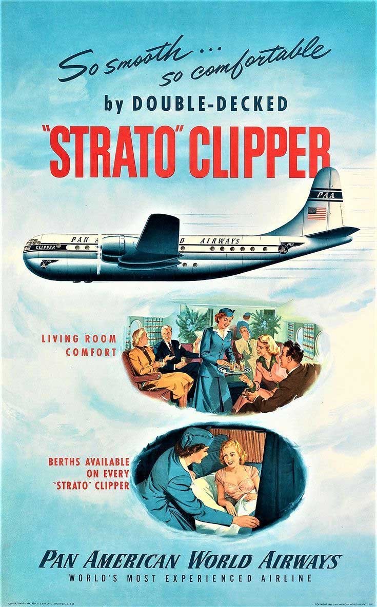 Strato Clipper, le boing Stratocruiser de la Pan Am